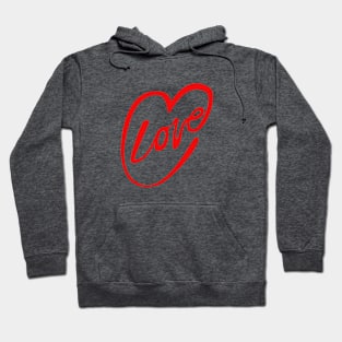 Valentine Love Heart Doodle Hoodie